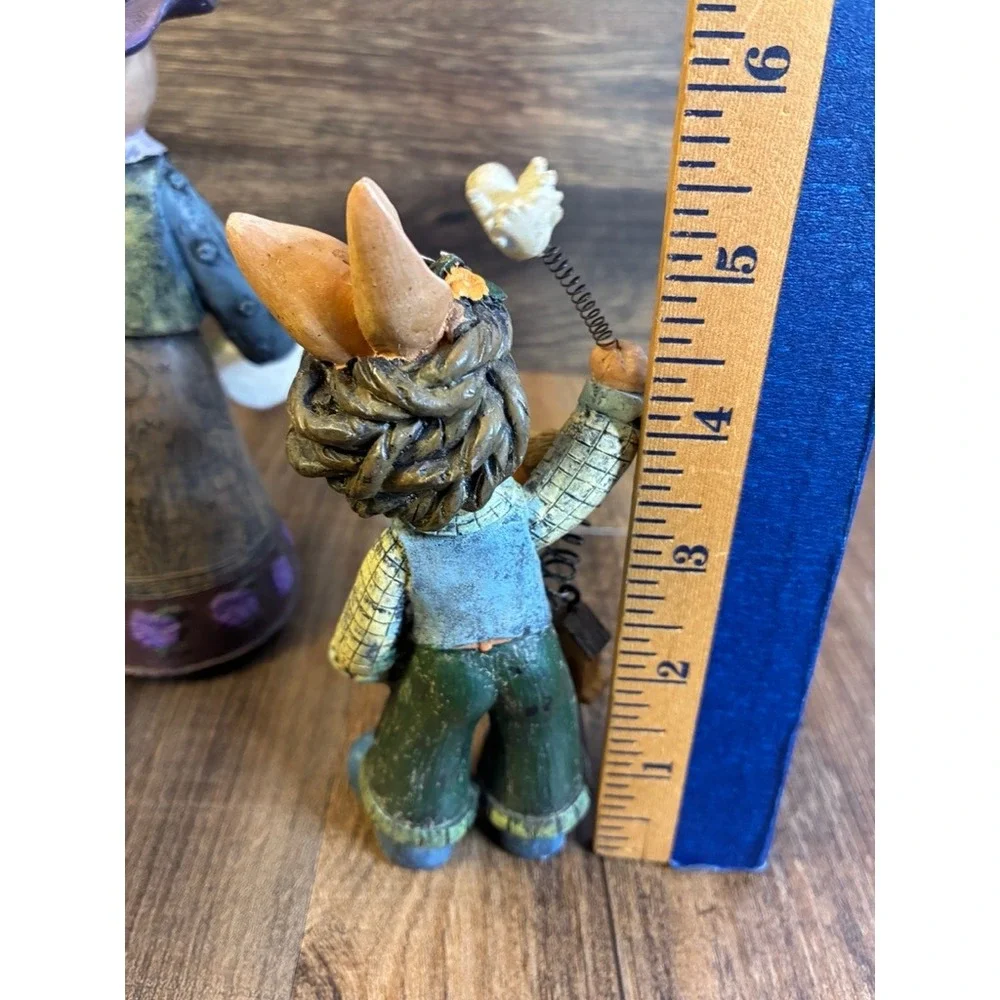 Vintage Style Resin Easter Bunny Figurines Set 3 Piece Primitive Spring Decor